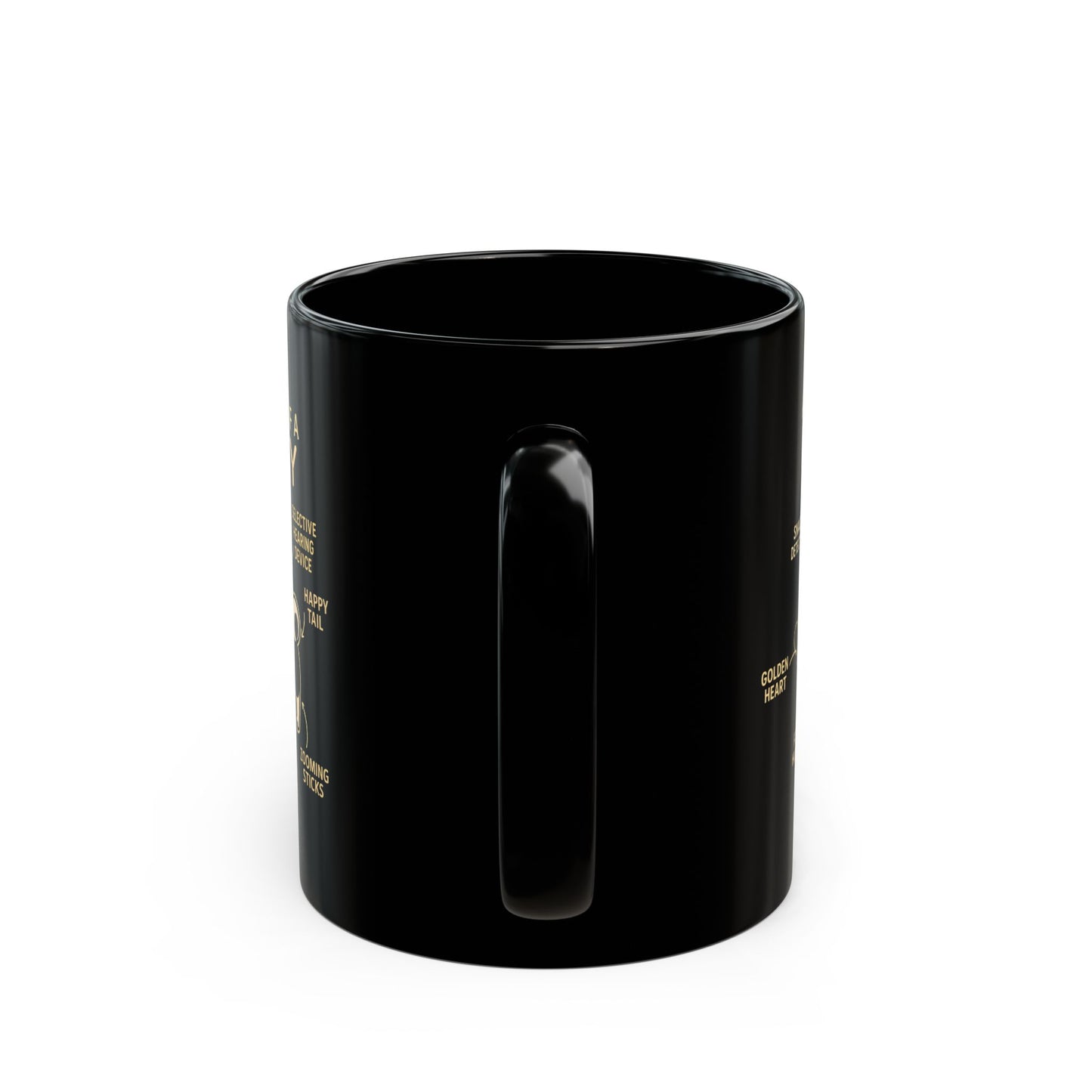 Anatomy of a Husky Dog Mug - 11oz Black Coffee Cup