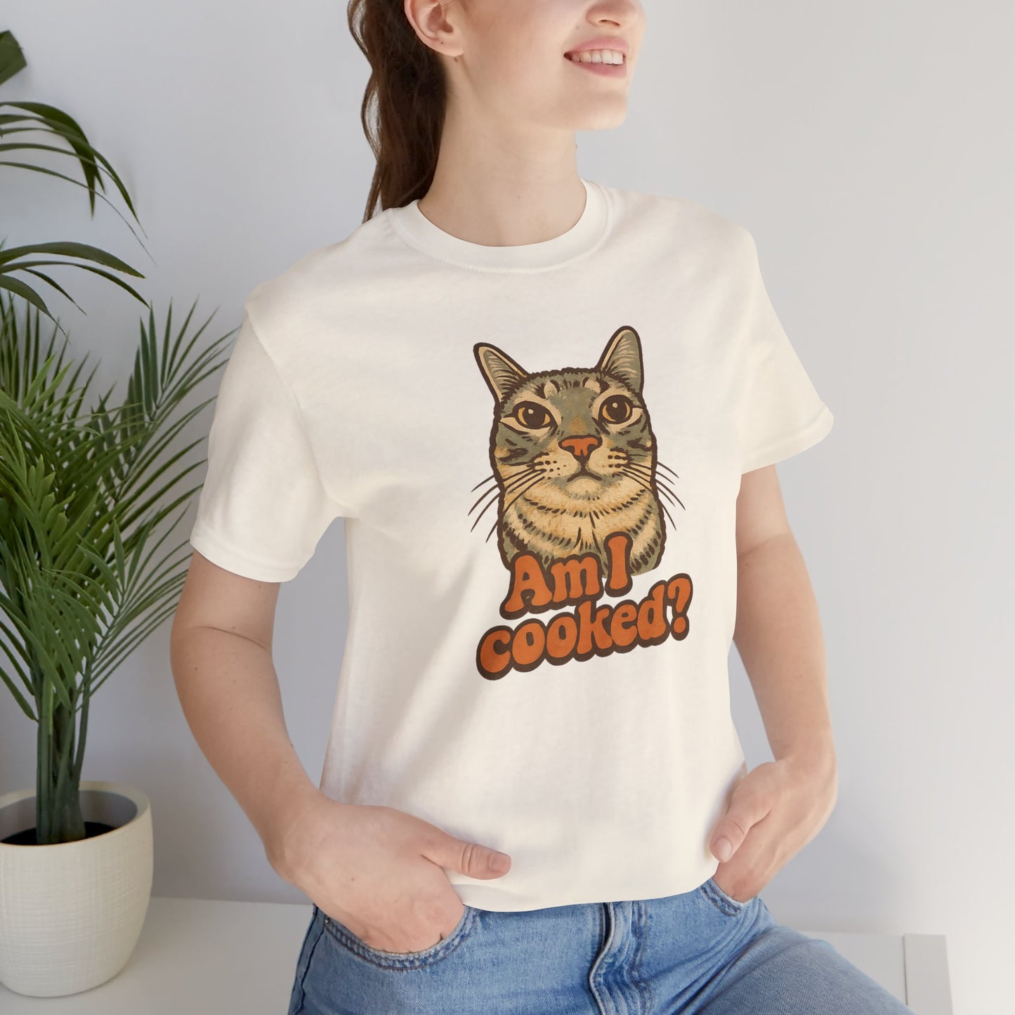 Am I Cooked Funny Cat T-shirt - Unisex Cat T-shirt