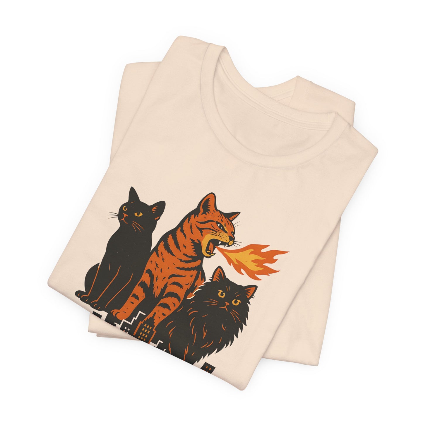 CATZILLA T-Shirt For Cat Lovers - Unisex Cat T-Shirt