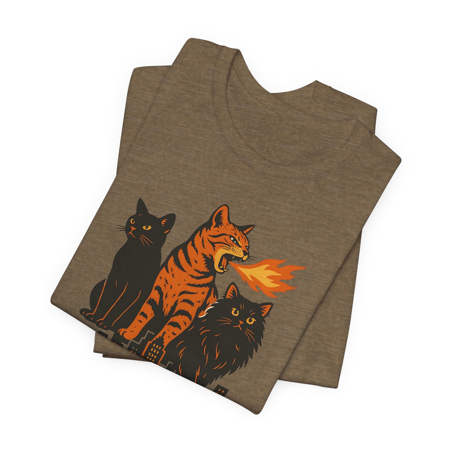 CATZILLA T-Shirt For Cat Lovers - Unisex Cat T-Shirt