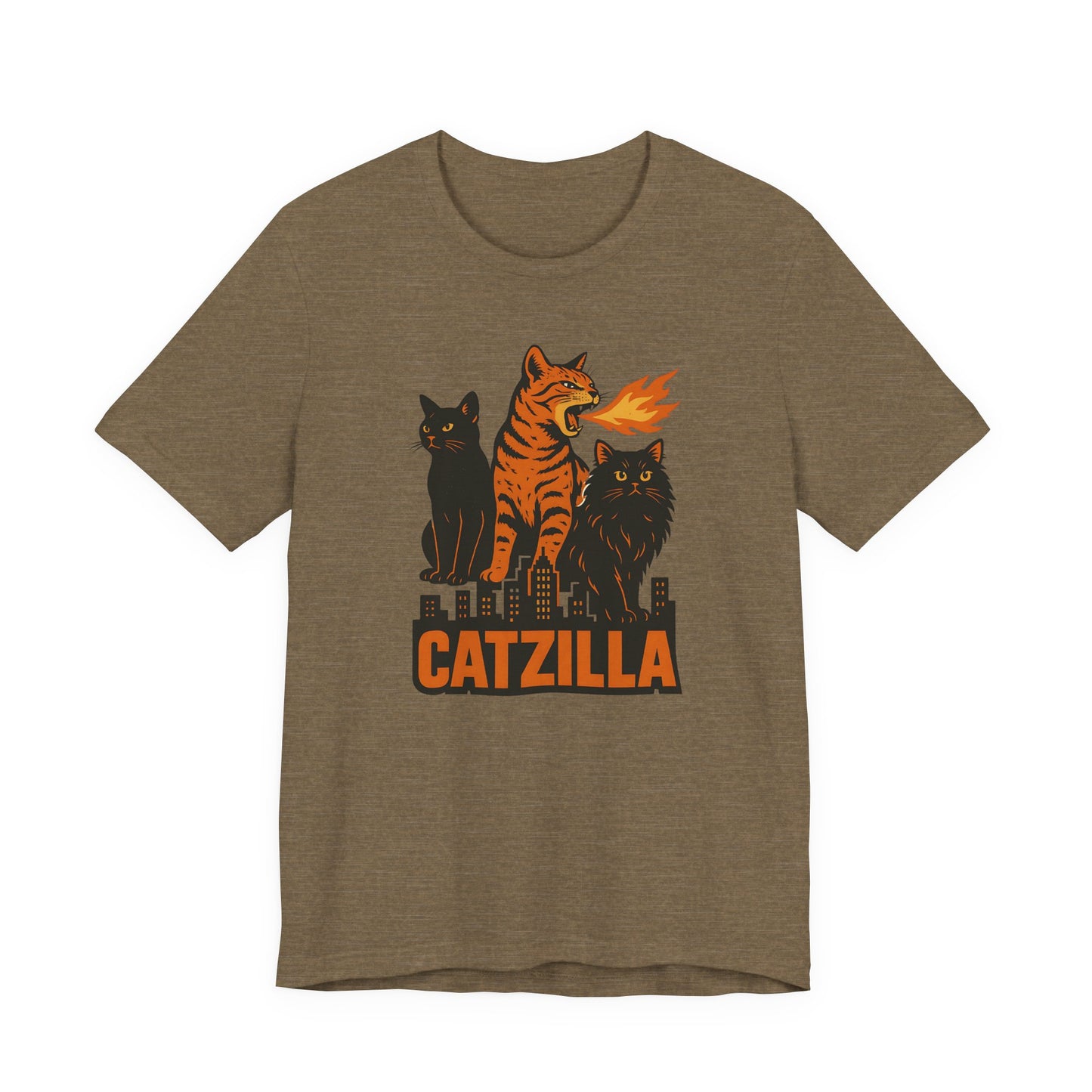 CATZILLA T-Shirt For Cat Lovers - Unisex Cat T-Shirt