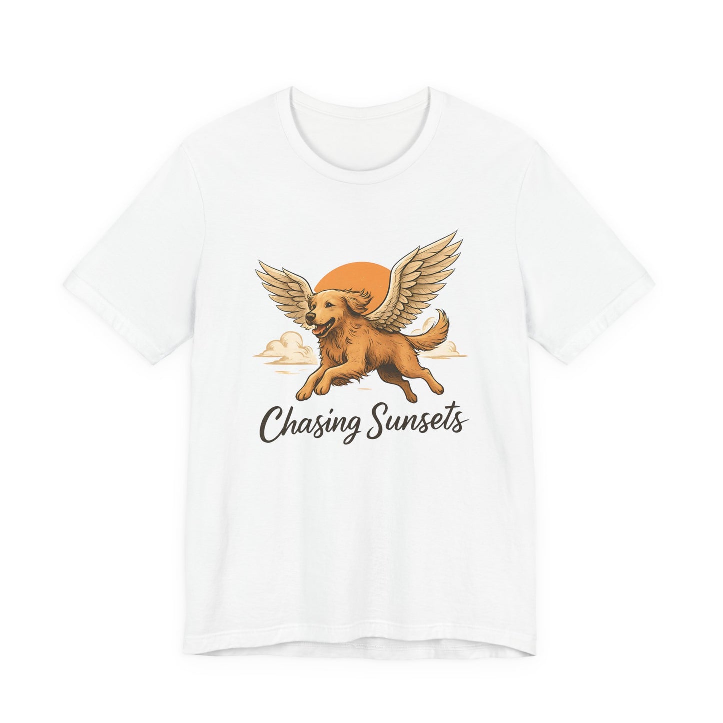 Chasing Sunsets Golden Retriever T-shirt For Dog Lovers - Unisex Dog T-Shirt
