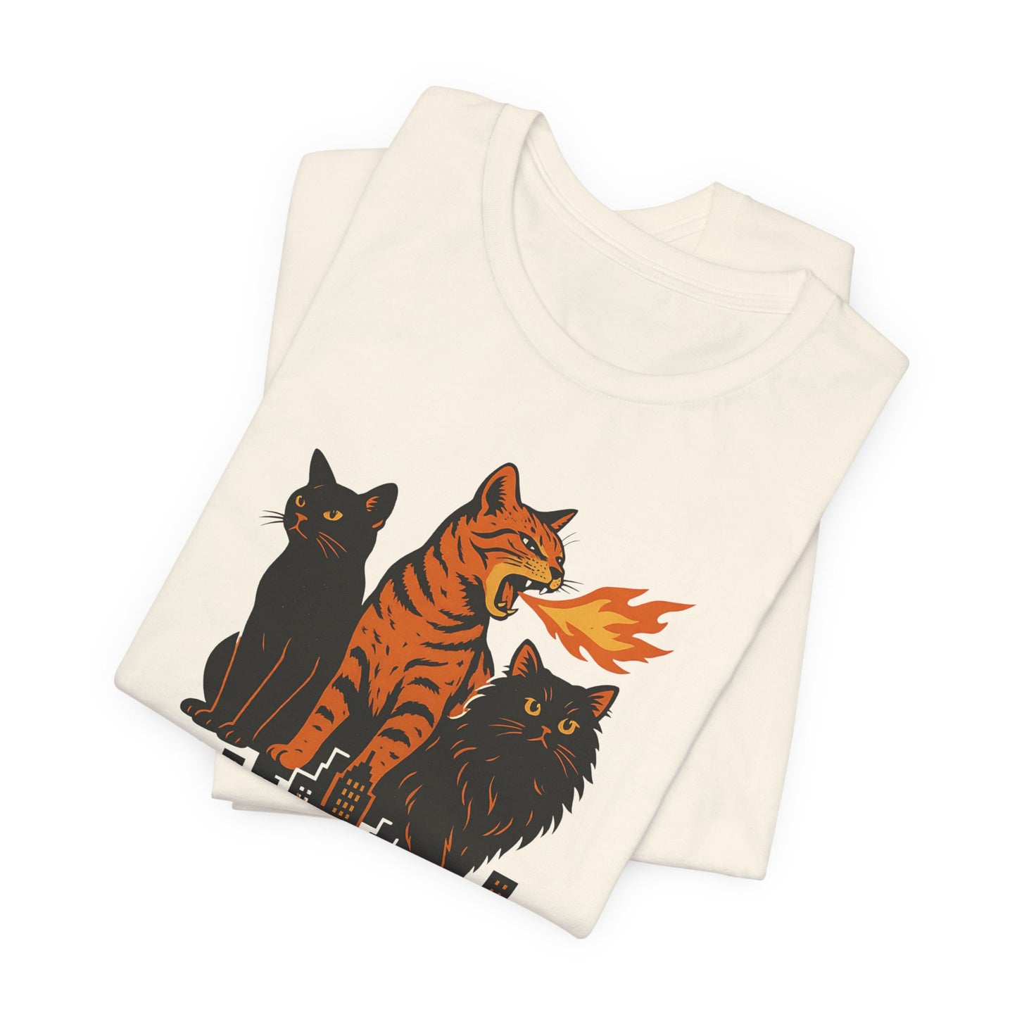 CATZILLA T-Shirt For Cat Lovers - Unisex Cat T-Shirt