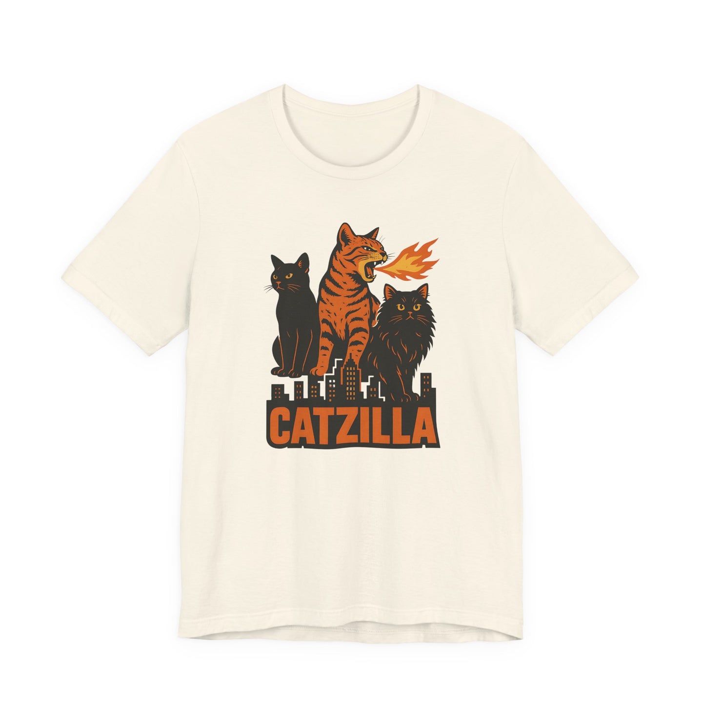 CATZILLA T-Shirt For Cat Lovers - Unisex Cat T-Shirt