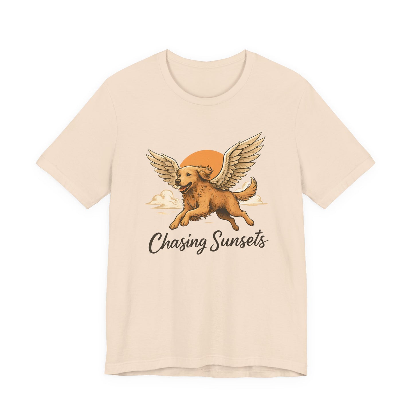 Chasing Sunsets Golden Retriever T-shirt For Dog Lovers - Unisex Dog T-Shirt