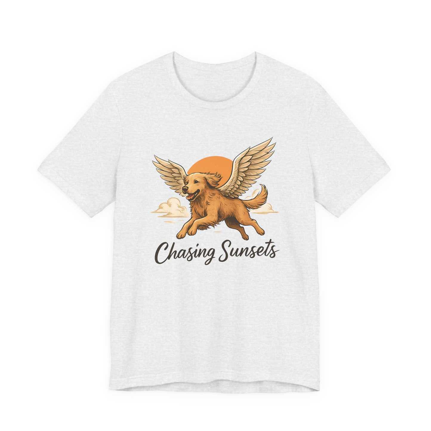 Chasing Sunsets Golden Retriever T-shirt For Dog Lovers - Unisex Dog T-Shirt