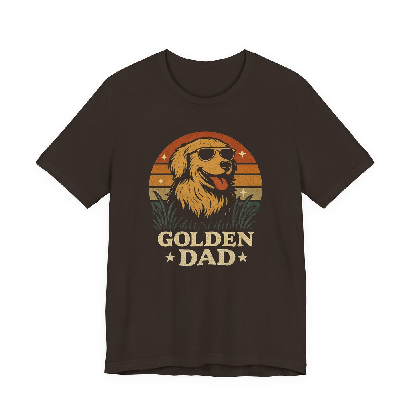 GOLDEN DAD Golden Retriever Tee For Golden Retriever Dads - Unisex Dog T-Shirt