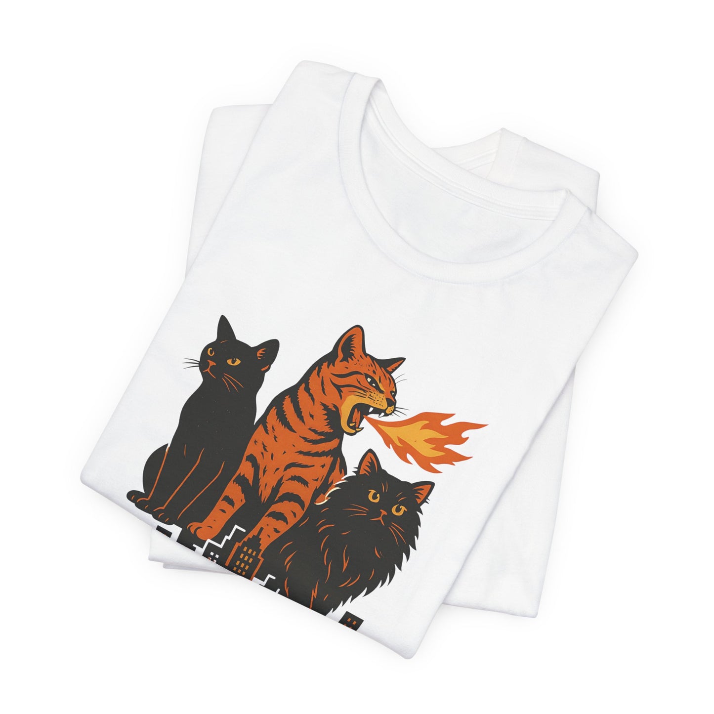 CATZILLA T-Shirt For Cat Lovers - Unisex Cat T-Shirt
