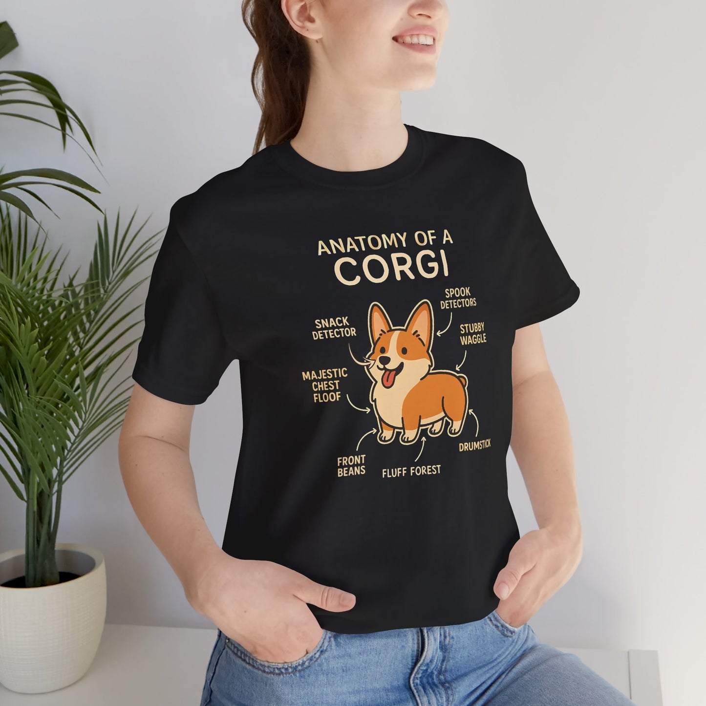 Anatomy Of A Corgi T-shirt For Dog Lovers - Unisex Dog T-Shirt