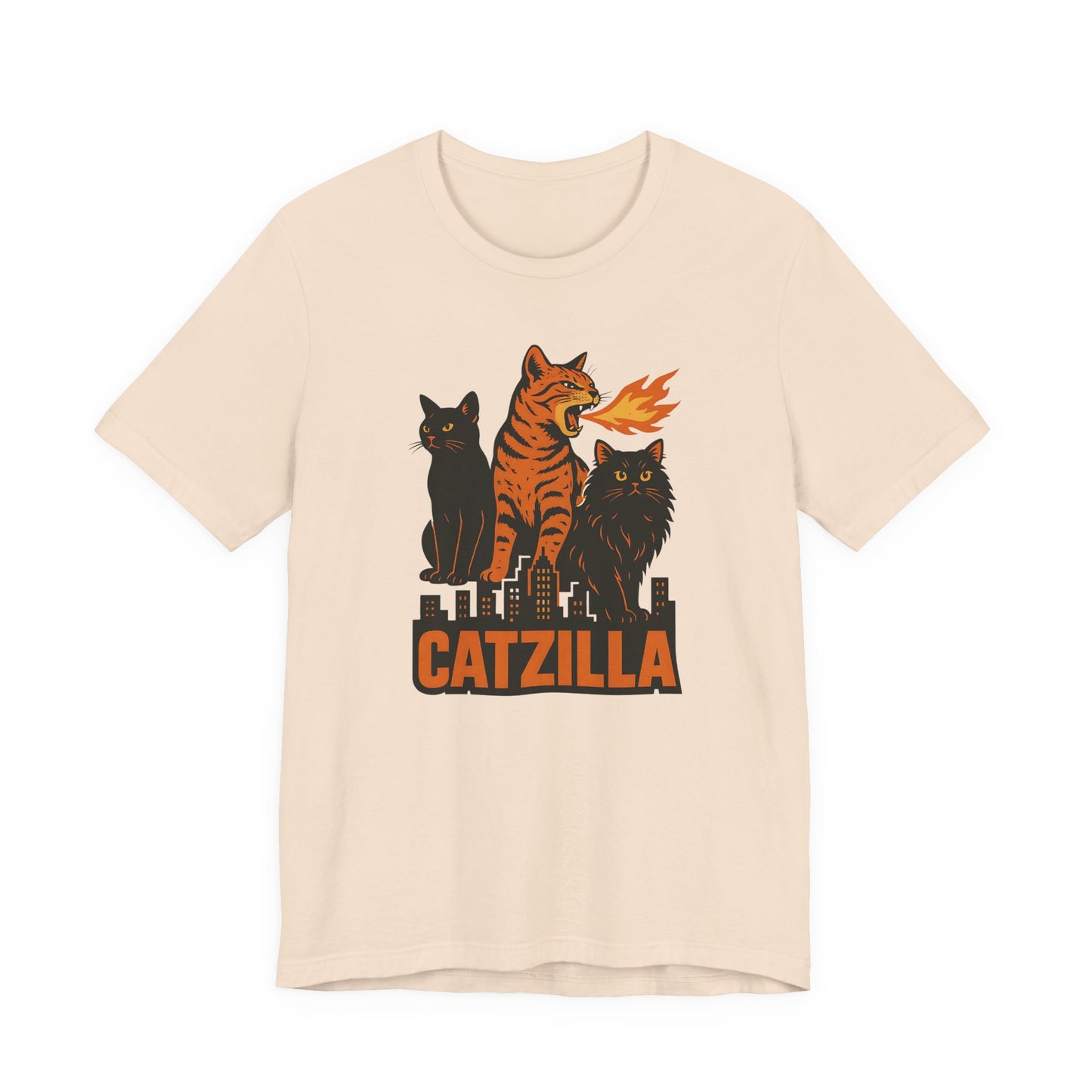 CATZILLA T-Shirt For Cat Lovers - Unisex Cat T-Shirt