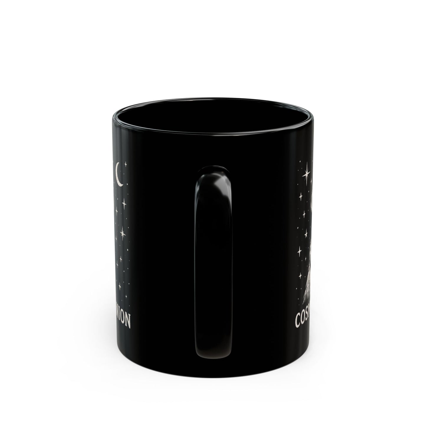 Cosmic Companion Dog Mug - 11oz Black Coffee Cup