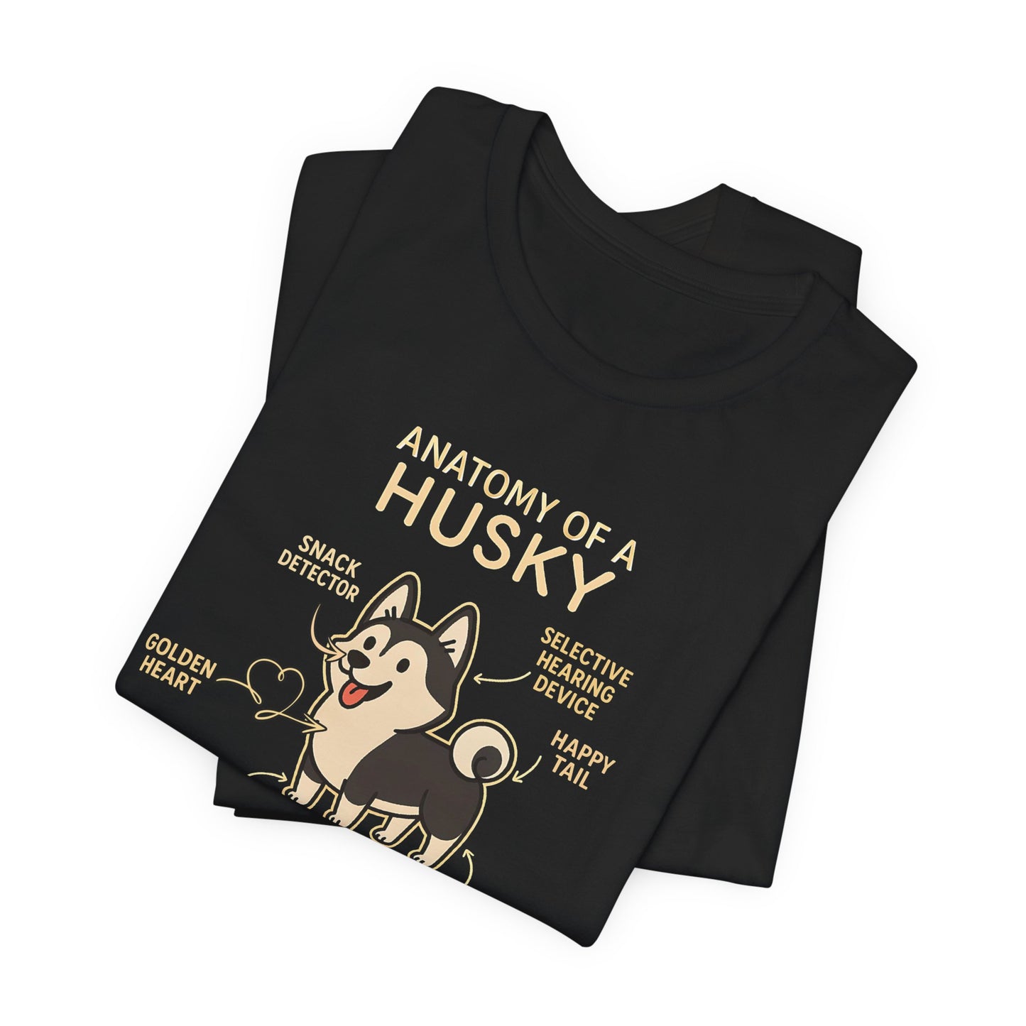 Anatomy Of A Husky T-shirt For Dog Lovers - Unisex Dog T-Shirt