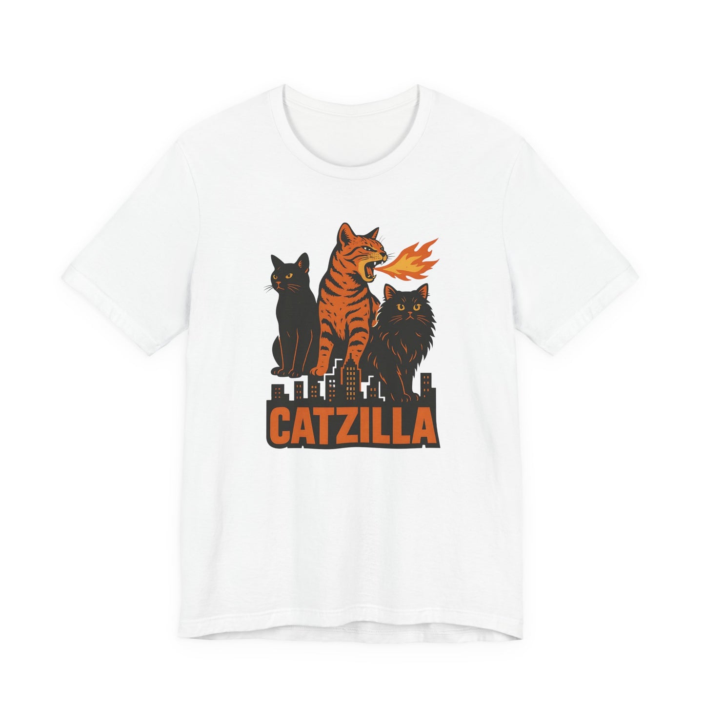 CATZILLA T-Shirt For Cat Lovers - Unisex Cat T-Shirt