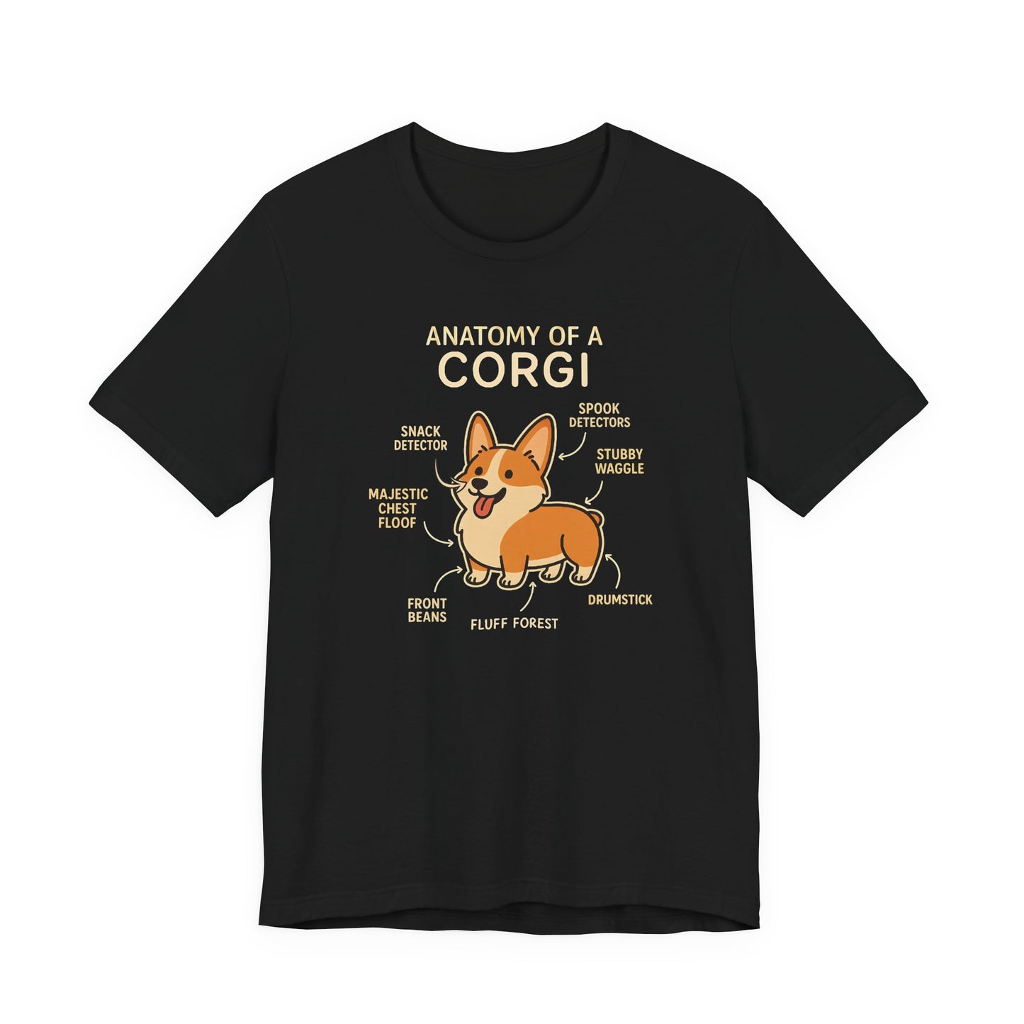 Anatomy Of A Corgi T-shirt For Dog Lovers - Unisex Dog T-Shirt