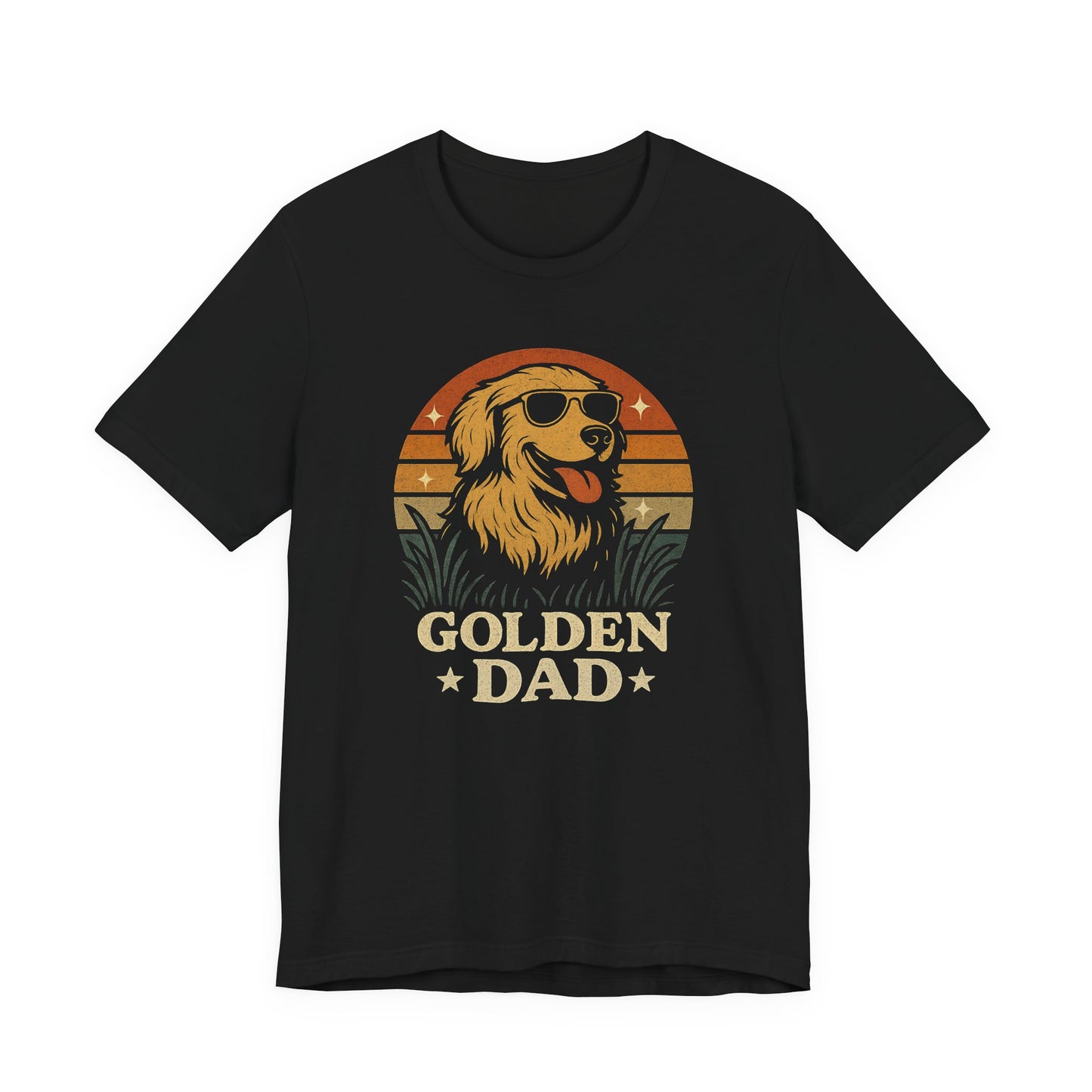 GOLDEN DAD Golden Retriever Tee For Golden Retriever Dads - Unisex Dog T-Shirt