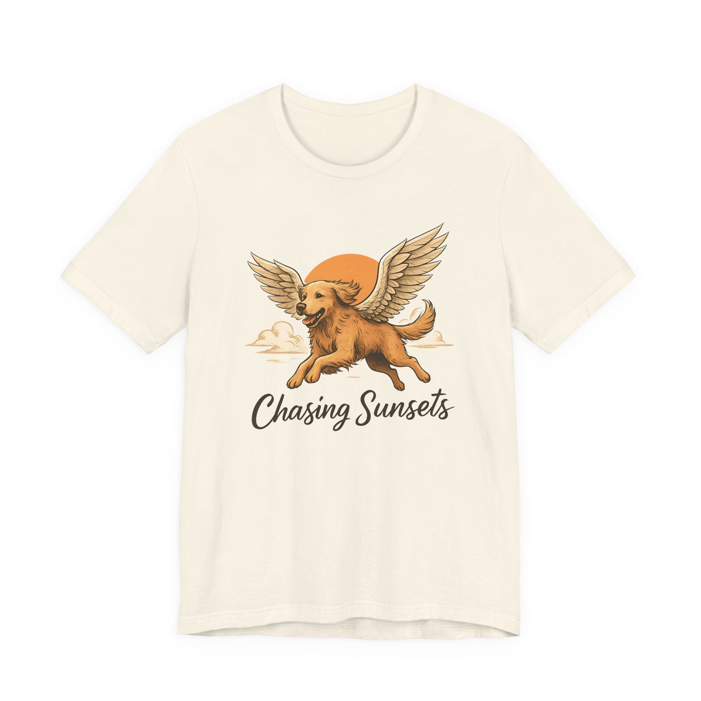 Chasing Sunsets Golden Retriever T-shirt For Dog Lovers - Unisex Dog T-Shirt